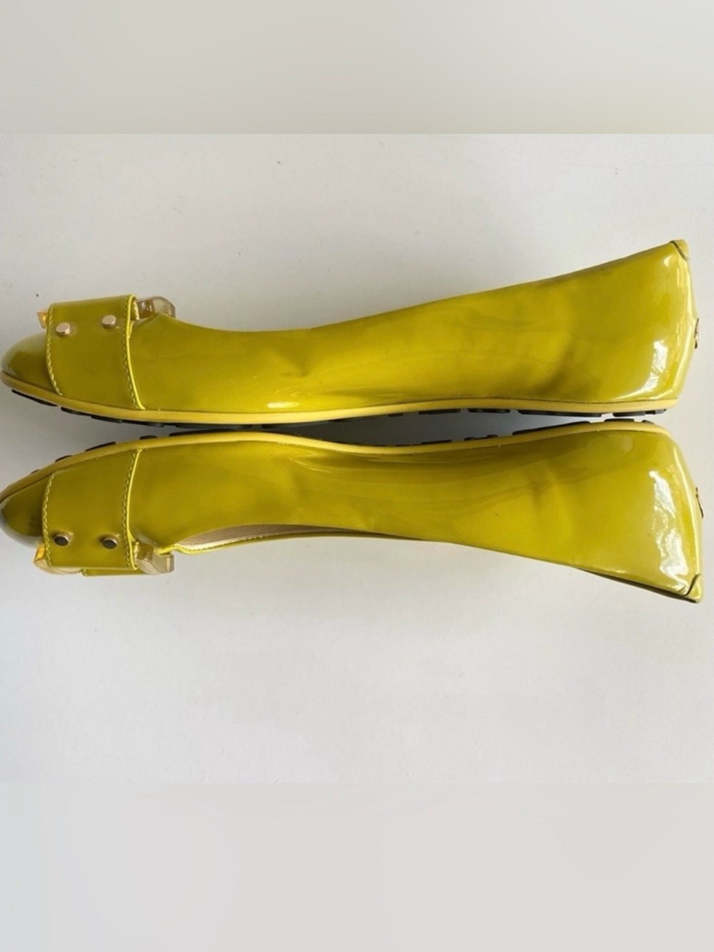 Jimmy Choo Morse Patent Leather Ballet Flats Size 10 - Picture 9 of 14